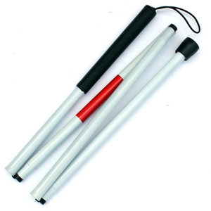 Bastón guía de aleación de aluminio de 13 mm de diámetro, plegable, con tira reflectante para personas con discapacidad visual. - Product Image 5