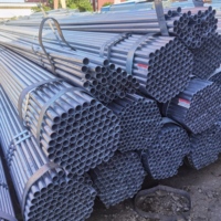 Tuyau rond en acier galvanisé de 0,8 mm 1,0 mm 1,2 mm d'épaisseur, 25 mm, JIS ASTM AiSi GB, prix du tuyau en acier galvanisé