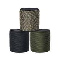 Cordon de parachute en polyester et nylon durable pour le camping, 100 pieds, 4 mm, corde tressée pour tente
