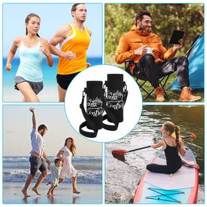 Portabotellas de agua ajustable personalizado con correa, soporte cruzado para botella de agua, portavasos para crucero, funda tipo sling para vasos, bolsa. - Product Image 4