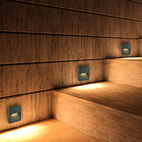 Lampe murale LED encastrée pour escalier intérieur d'hôtel, en aluminium, avec détecteur de mouvement, personnalisable, pour éclairage nocturne