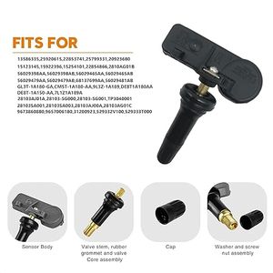 Sensore di Pressione Pneumatici di Alta Qualità 13586335 Compatibile con <span class=keywords><strong>Auto</strong></span> Americane 22853741 13586335 20923680 25920615 - Product Image 3