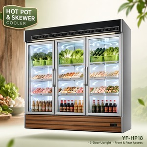 Frigorifero Verticale Commerciale su Misura 1.2m 1.5m 1.8m 2.0m con Luce LED per Ristoranti Hot Pot, Negozi di Spiedini e BBQ - Product Image 4