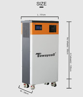 Système solaire mobile tout-en-un AO Power 48V/51.2V pour maison, 314Ah 16KWh, avec onduleur 5kW intégré, LiFePO4 ESS CAN, capacité supérieure à 325Ah