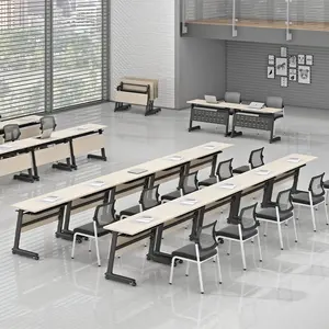 Mobili moderni scrivania da ufficio tavolo da allenamento pieghevole ad alta tecnologia tavolo da studio pieghevole tavolo da conferenza