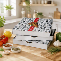 Boîtes à pizza en gros d'usine, emballage de 12 pouces, boîtes à pizza en carton ondulé personnalisées avec logo