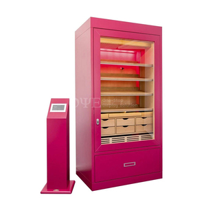 Gabinete humidor <span class=keywords><strong>de</strong></span> cigarros <span class=keywords><strong>de</strong></span> doble puerta <span class=keywords><strong>de</strong></span> madera <span class=keywords><strong>de</strong></span> <span class=keywords><strong>cedro</strong></span> español, luz led, 4000 capacidad para cigarros, gabinete humidor, escaparate <span class=keywords><strong>de</strong></span> tienda <span class=keywords><strong>de</strong></span> humo - Product Image 3