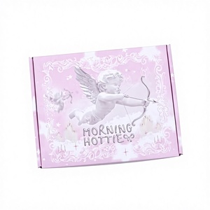 Boîtes d'emballage en carton ondulé roses personnalisées en gros pour l'expédition de vêtements, avec logo imprimé, idéales pour les envois postaux - Product Image 1