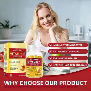 Natural <strong>Vitamin</strong> <strong>E</strong> Softgel <strong>Capsules</strong> 100% Natural Ingredients Dietary Supplements Immune Support for Hair, Skin and Nails - Product Image 2