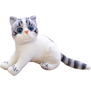 Muñeco de Peluche de Gato <span class=keywords><strong>Calico</strong></span>, Juguete Realista de Gatito Negro, Naranja y Blanco, Recuerdo y Regalo de Cumpleaños - Product Image 3