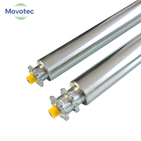 Rouleau à roulettes à double pignon en acier Movotec neuf, robuste, pour convoyeur d'entrepôt, fourni directement par l'usine - Prix avantageux, en carbone