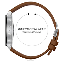 NEXVOGUE Gelang Kulit Coklat dengan Gesper Pin untuk Jam Tangan 8 22mm Kompatibel Tali Jam Tangan Wanita Pria