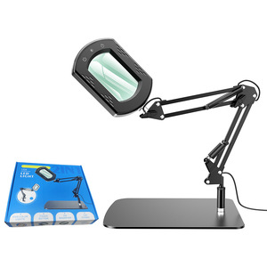 <span class=keywords><strong>Loupe</strong></span> carrée 10X <span class=keywords><strong>avec</strong></span> lumière et support, lampe de bureau mains libres <span class=keywords><strong>avec</strong></span> pince <span class=keywords><strong>pour</strong></span> la lecture, l'artisanat, les loisirs créatifs et les travaux de précision - Product Image 5