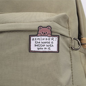 Ensemble de broches en émail avec citation d'ours et de chat, broche animale Kawaii, cadeau pour amis et famille - Product Image 4
