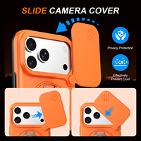 Coque de protection antichoc rigide magnétique pour iPhone 17 Pro Max avec support rotatif à 360°, compatible iPhone 16, 15, 14, 13