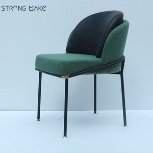 Nordic Restaurant Furniture <strong>Mid</strong> <strong>Century</strong> Modern Luxury Metal Legs Blue Velvet <strong>Dining</strong> Room <strong>Chairs</strong> for <strong>Dining</strong> <strong>Table</strong> - Product Image 3