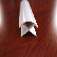 1 mètre de bande d'angle en plastique PVC, garniture, protection des bords en PVC, décoration murale