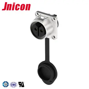 Jnicon MJ24 금속 + 플라스틱 빠른 잠금 2 3 4 5 PIN 남성 여성 방수 소켓 커넥터