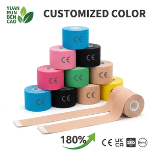 Waterproof Breathable Sports Athletic Kinesiology Tape Muscle Pain Relief Support Elastic Tape For Fitness Gym Running