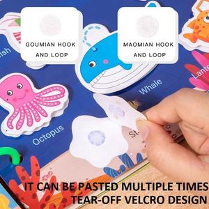 Montessori sentito puzzle 3D tranquillo adesivo per educazione precoce libro occupato che abbina giochi da tavolo autismo apprendimento sensoriale giocattoli per bambini - Product Image 6