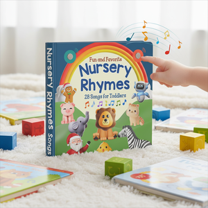 Livre sonore interactif pour enfants, boutons sonores, animaux <span class=keywords><strong>de</strong></span> la ferme, comptes en vers, apprentissage précoce, livre éducatif préscolaire - Product Image 1