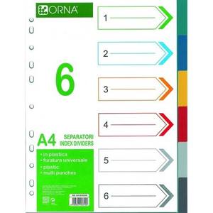 ARDA - DIVISORES A4, 6 DIVISORES DE COLORES - Product Image 1