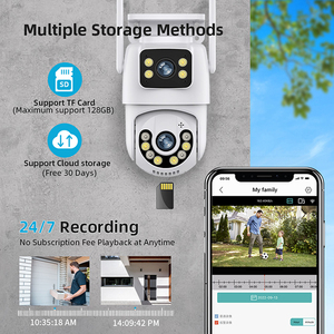 Jortan 2026 Hot Sell Icsee 6MP Dual-lens Linkage Security TF Card Cloud Storage <strong>Cctv</strong> Wireless Wifi <strong>Camera</strong> - Product Image 2