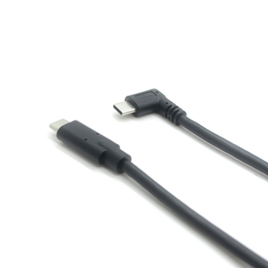 USB 3,0 en ángulo recto personalizado tipo C macho a tipo C macho recto con doble núcleo de ferrita Cable de transferencia de datos de carga rápida - Product Image 3
