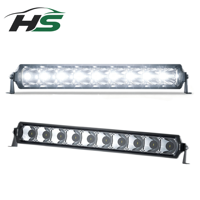 Barre lumineuse LED mince HSSH à double rangée, blanc et jaune, 10, 20, 30, 40, 50 pouces pour VTT, UTV, voiture, tout-terrain