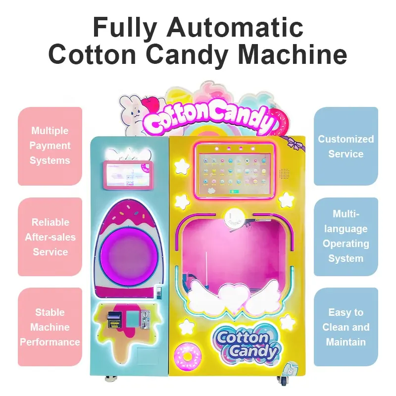 Fabrik-Direktvollautomatischer Zucker-Zubehör-Süßigkeiten-Zubehör-Verkaufsautomat für Unternehmen
