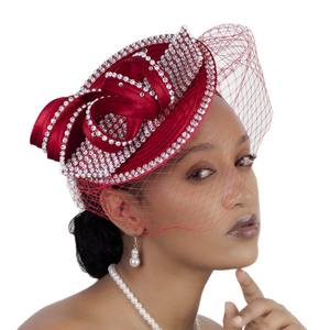 قبعة كنيسة نسائية من الساتان بتصميم زهور فريد للحفلات الرسمية وحفلات الزفاف، مزينة يدويًا، مناسبة للأعمال والحفلات في جميع الفصول - Product Image 3