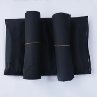 Personnaliser logo imprimé noir givré Cpe pochette zip-lock en plastique mat biodégradable maillot de bain emballage sac à fermeture éclair pour vêtements