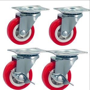 Mittelschwere 125mm <span class=keywords><strong>5</strong></span> Zoll Omni Swivel Caster Wheel mit Bremse PU & Eisen Material Möbel Caster Hersteller in China - Product Image 3