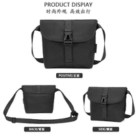 Tas Selempang Pria Kasual Vintage Anti Air untuk Bersepeda dan Aktivitas Luar Ruangan, Tempat Ponsel, Model Messenger
