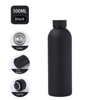 2025 Beauchy Gym gobelet en acier inoxydable petite bouche 500ML flacon thermique peinture en caoutchouc extérieur mat sport tasse vide eau