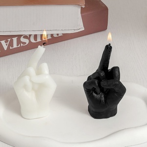 Bougies parfumées fantaisie en gros, bougies en cire de soja personnalisées en forme de doigt, coffret cadeau, décoration maison et mariage, bougies aromatiques élégantes - Product Image 1