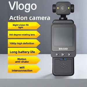 Nouvelle Caméra d'<span class=keywords><strong>Action</strong></span> HD 1080p DV01, Enregistreur Poitrine avec Objectif Rotatif à 360°, Vision Nocturne WiFi pour Étudiants, Cyclisme et Vlogging - Product Image 1