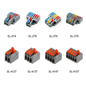 Bloque de terminales de conector de cable de palanca 10AWG de conexión rápida de 2/3/4/5 pines para concentrador de control industrial profesional - Product Image 2