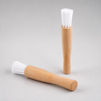 Petite brosse ronde à poils de 25 mm de diamètre, manche en bois, PA PP PPT, filament de 50 mm, brosse de nettoyage pour le dépoussiérage et les détails