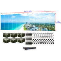 P1.953 Kiralık LED Ekran Duvarı 6m X 2m Yüksek Çözünürlüklü LED Ekran 1.9mm Etkinlikler İçin LED Ekran Paneli 20ft X 7ft