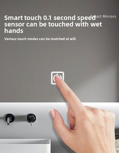 Tùy Chỉnh Led Phòng Tắm Gương Ánh Sáng Nhà Máy Sản Xuất Treo Tường Trang Điểm Gương Cho Khách Sạn Vật Liệu Thủy Tinh Có Thể Điều Chỉnh Tính Năng - Product Image 4