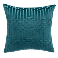 Housse de coussin tissée vintage de luxe avec fermeture éclair invisible, écologique, antibactérienne, couleur personnalisée pour la maison et l'hôtellerie