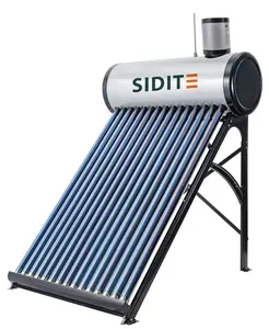 Pemanas air boiler surya 120L dengan sistem tanpa tekanan