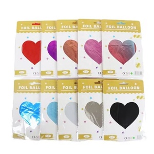 Globo de Mylar en Forma de Corazón de 10 y 18 Pulgadas para Fiestas de San Valentín, Bodas y Cumpleaños - Product Image 1