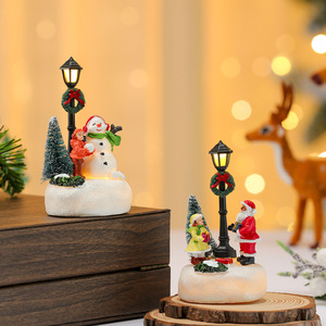 Nuevos Adornos de Resina con Forma de Árbol de <span class=keywords><strong>Navidad</strong></span> Luminoso, Decoración de Farola, Estilo Clásico Musical, para Interiores y Exteriores - Product Image 3