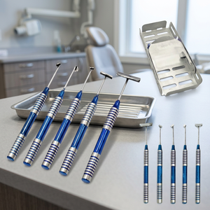 Kit de brossage doux 5 pièces, instruments de nettoyage dentaire et d'hygiène buccale, ensemble d'outils de brossage doux professionnels en acier inoxydable, réutilisable - Product Image 4