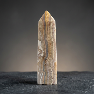 Torre de Ágata Crazy Lace Amarilla Natural, Cristal Pulido de 25×25×90 mm, Obelisco de Piedra Curativa para Meditación, Reiki y Decoración del Hogar - Product Image 6
