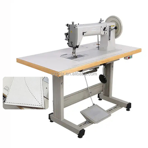 Ensemble complet de machine à coudre industrielle à point droit haute vitesse pour matériaux légers ou de moyenne épaisseur en loquet - Product Image 1