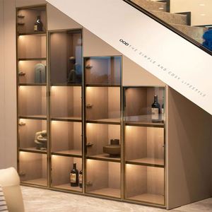 Gabinetes de Madera Bajo Escalera Estilo Americano para Villa, Personalizados de Fábrica - Product Image 4
