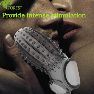 TT FOREST Transparentes Silikon Wasserdichtes Penisverlängerungskondom Neuartige Kondome Superweicher Vergrößerungsring für Paare - Product Image 4